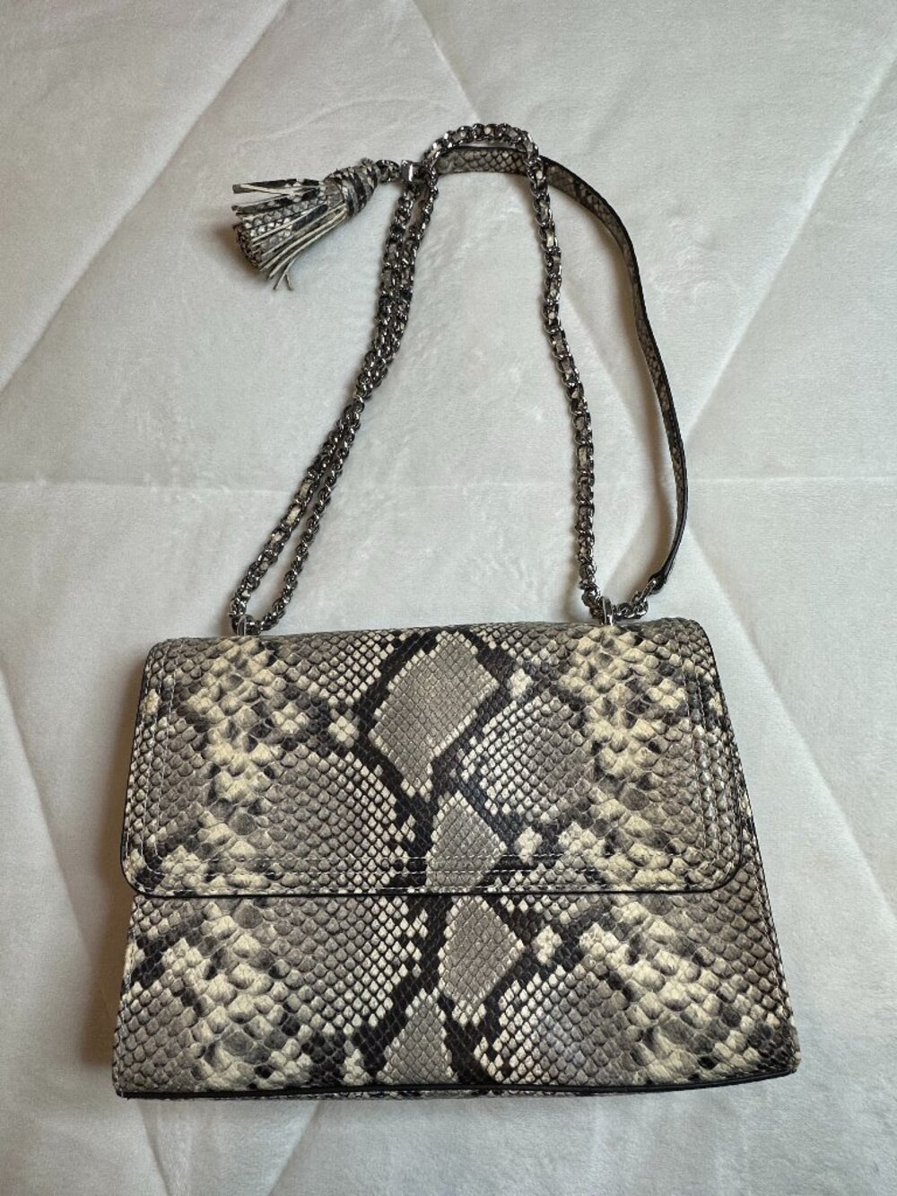 Tory Burch snakeskin leather crossbody